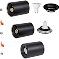 Miniatyrbillede 4 af 5: Loftlampe, Justerbar lampehusvinkel, Loftspots, Loftlampe, Justerbare loftspots, LED loftlampe, (Sort-3000K)