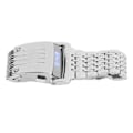 Miniatyrbillede 3 af 8: Legeringsur LED Digital Display Quick Release Moderigtigt herreur til daglige forretninger Sølvblåt lys