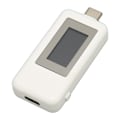 Miniatyrbilde 4 av 8: USB Spenningsstrømtester 4‑30V 0‑5.1A digital LCD-skjerm Nøyaktig måling USB-tester for telefon Nettbrett Bærbar Hvit