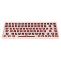 Pikkukuva 2 / 8: 84 näppäimen mekaaninen näppäimistö DIY-sarja, tukee langatonta 2.4G, Type C -johdotettua Bluetooth 3.0, 5.0 Hot Swap -mekaanista näppäimistöä RGB-vaaleanpunaisella