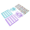 Miniatyrbilde 2 av 8: Barnepuslespill Desktop pedagogisk kortspill brettspill logisk resonnering intellektuelt spill familiebrettspill lilla og grønn