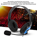 Miniatyrbild 8 av 8: A4 ABS Lättvikts Gaming Headset Brusreducerande Mikrofon Hörlurar Utrustning för PS4/X ONE