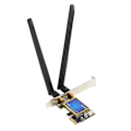 Miniatyrbillede 3 af 8: PCIE WiFi-kort 2.4G 5G Dual Band 1200Mbps Bluetooth 4.0 PCIE WiFi-kort Desktop trådløs netværksadapter