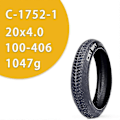Miniatyrbillede 1 af 4: Tsir Cst 20x4.0 24x4.0 20/24 Tommer Elektrisk Snescooter Strandcykeldæk Anti-slip Fedt Dæk Cykel Del-I-I 20x4.0