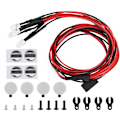 Pikkukuva 3 / 8: LED-kattokattotelineen valot pyöreä lampunvarjostin sopii Traxxas Trx4/SCX10 II 90046 90047 1/10 RC-autoon4LED