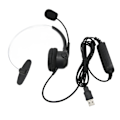 Miniatyrbillede 6 af 8: USB-headset med mikrofon, støjreduktion og volumenkontrol til forretningsmøder, Skype, telefonopkald, callcenter og kontor