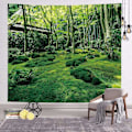 Miniatyrbild 2 av 5: Green Forest Gobestry Vägghängande - 150 cm x 200 cm (60 x 80 tum) - 3D Print Tree Gobestry för sovrum