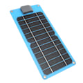 Miniatyrbild 2 av 8: 5V 6W USB solpanel laddare IP67 utomhus vattentät mini monokristallin kisel solpanel laddare GKM320 145BL blå