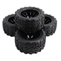 Pikkukuva 8 / 8: 4 kpl RC-auton renkaat Kumista Musta RC-renkaat ja vanteet Sarja TRAXXAS SLASH RC Short Course Truck 1/10
