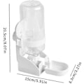 Miniatyrbilde 2 av 5: Drikkedispenser for smådyr, automatisk med hvit flaske, lite dyrefôr