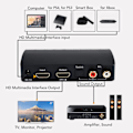 Pikkukuva 2 / 7: HDR HD Multimedia Interface Sound Extractor HD 4K 60Hz RCA HD Multimedia Interface Bluetooth lähetin TV PC:lle