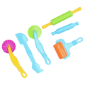 Miniatyrbillede 3 af 8: 6 stk. Clay Dough Tools Kit Art Clay Modeling Rollers Forme Cutters Værktøjssæt til børn