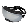 Miniatyrbillede 2 af 8: Hunde Goggles Vindtætte UV Øjenbeskyttelse Justerbar Rem Hvalpesolbriller Universal til Mellemstore Kæledyr Sølv Linse