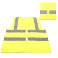 Miniatyrbillede 8 af 8: Reflekterende stribe vest mesh sikkerhedssele cykel vest med gitter fluorescerende gul