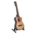 Miniatyrbild 2 av 8: Miniatyr akustisk klassisk gitarrmodell Mini trägitarr skrivbordsdekoration presenter 16 cm