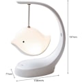 Miniatyrbillede 5 af 5: Børne Natlampe med Bluetooth-højtaler, 7 Fuglefarver, Genopladelig Touch Sengelampe og Trinløs Dæmpning - Velegnet til Børneværelse, Stue