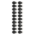 Miniatyrbild 4 av 8: 20 set D-ringar i läder för handväska D-ringar i äkta läder. Tillbehör för att tillverka handväskor för läder Crossbody-väska Craft Black