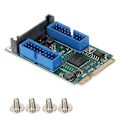 Pikkukuva 1 / 8: MINI PCI E - USB3.0 -laajennuskortti 5 Gbps lähetys 19 20PIN erittäin yhteensopiva PCIe-laajennuskortti tietokoneille