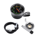 Miniatyrbillede 1 af 8: Mekanisk Cykel Computer Cykel Speedometer Kilometertæller Cykling Stopur Cyclocomputer