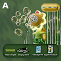 Miniatyrbild 2 av 5: Solros Bubbelmaskin med Ljus, Elektrisk Automatisk Bubbelmaskin Gul