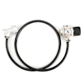 Miniatyrbilde 1 av 8: 0-90PSI CO2 minigassregulator 5/16 tommers gassledningsenhet trykkmåler Kulelås tilbehørssett