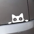 Miniatyrbilde 2 av 4: Vanntette bilklistremerker for hvite katter og dyr (2 stk)