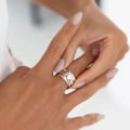Miniatyrbillede 4 af 5: Klassisk Hjerte Spinner Ring Angstlindring Roterende Kærlighedsring Perfekt Gave til Kvinder Fødselsdag Valentinsdag