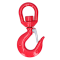 Miniatyrbild 1 av 8: Krankrok Grip Säkerhetslegering Stål Rotationsbehållare Industritillbehör Lyft 1T