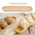 Miniatyrbillede 7 af 8: Elegant skibstype sushi-bakke snacks desserter træ serveringsfad til hjem restaurant 27*6*2cm