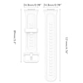 Miniatyrbild 6 av 8: Smart Watch Ersättningsband Smart Watch Mjukt Silikonband för FIT2 Vit
