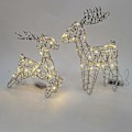 Miniatyrbild 5 av 5: Jul Lysande Älg Staty Järnkonstverk för Sovrum Temafest Helgdagar Silver Stående
