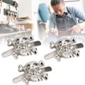 Miniatyrbillede 6 af 8: 20 stk DIY nitter stud kranium formet punk nitter til armbånd Tasker Tøj Læder Craft Sølv 13x18mm