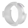 Miniatyrbillede 2 af 8: 54mm doseringstragt roterbar kaffedoseringsring udskiftning sølvtragt tilbehør til hjem kaffebar kontor