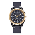 Miniatyrbillede 1 af 3: Mænd Casual Stilfuldt Quartz Analog PU læderrem Ur Business Armbåndsur (Blå)
