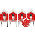 Miniatyrbild 1 av 5: Julstolsöverdrag Set om 4, Juldekoration för Matsal Snögubbe Stolsöverdrag, Uppgraderad Större Storlek 20(B) x31.5(H) Julstolsöverdrag, Helg
