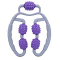 Benmassageringsring Fitness Roller Massageutrustning Yoga Foam Roller Skaft Mörk Lila