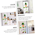 Miniatyrbilde 3 av 5: 1 Sett med Patrick's Day Assortert Design Dekaler Patricks Magnetiske Elementer Tema Sugekopp Kjøleskapsmagneter