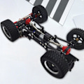 Miniatyrbillede 4 af 5: 1:12 Skala RC For- og Bagakselhus Komplet Akselsæt til D90 MN98 D96 sort