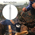 Miniatyrbilde 5 av 7: Sammenleggbar brannbelg i rustfritt stål - 4 stk Sett for camping og matlaging