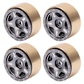 Miniatyrbilde 4 av 8: 4 stk. RC Bead Lock Hubs i aluminiumlegering og messing til RC-kjøretøydekk, nav for Axial SCX24 1/24 titanfarge
