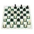 Miniatyrbild 2 av 8: Schackset med PP-schackpjäser i konstläder PU-schackbrädebindning Sammetspåse Reseschackbrädespelset för barn