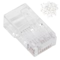 Miniatyrbilde 6 av 8: 100 stk RJ45 Cat5E modulære uskjermede gullbelagte nettverkskabelkontakter for spilldatamaskiner Ruter