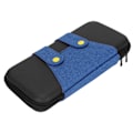 Miniatyrbilde 2 av 8: Spillbeskyttende bæreveske for Switch - Hard Shell - Slitesterk - Dobbel glidelås - Bærbar EVA-spillveske - Svart/Blå