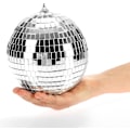Miniatyrbild 5 av 5: Party Time Discokula - Hängbar 15cm Glitterkula för Nyår, Födelsedagar och Temafester