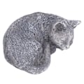 Miniatyrbillede 3 af 8: Vejrbestandig kæledyrsmindesmærke i harpiks til haven, udendørs gårdsplads eller prydgenstand i form af en kat i farven sten