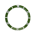 Miniatyrbild 1 av 5: Watch Armbandsur Aluminiummaterial Loop Bezel Insert Ring Ersättningsdel (grön)
