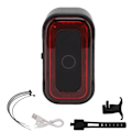 Miniatyrbillede 1 af 8: A07 Smart Cykel Baglygte 16LED Fremhævet Smart Cykel Baglygte USB Opladning Bremsesensor Baglygte til Mountainbike