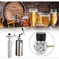 Miniatyrbillede 3 af 5: CO2 0-90 PSI Hjemmebryg Mini Gas Regulator Kit T21 * 4 Sodavands Trykmåler Ledninger Aluminium Oplader Kit