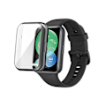 Miniatyrbild 3 av 8: Skärmskydd för klocka, hög känslighet, ergonomiskt TPU-fodral med fullt skydd för Huawei Fit2 Watch, svart