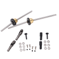 Miniatyrbilde 4 av 8: Metall drivaksel girbroaksel differensialsett for WPL C14 C24 C34 C44 B14 B16 B24 B36 1/16 RC bil